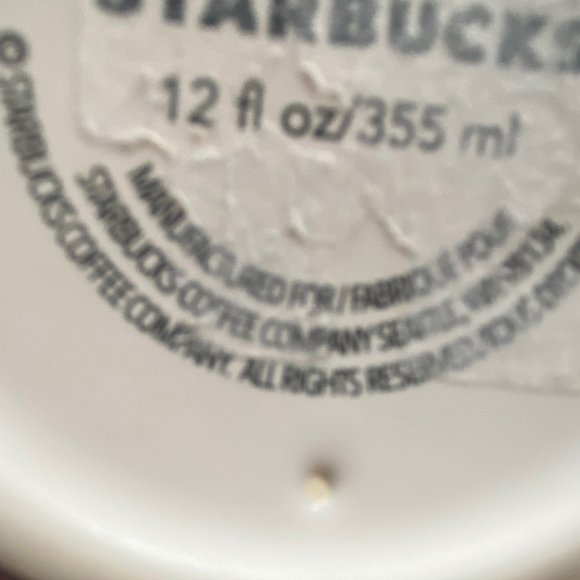 Starbucks Ceramic travel mug Limited edition  Holiday 2017 design - Picture 8 of 14